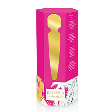 Вибромассажер Rianne S: Bella Mini Wand Rose, 10 режимов, медицинский силикон, подарочная упаковка