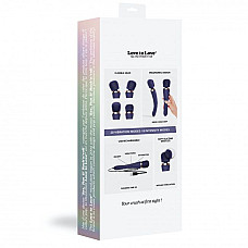 Вибромассажер с силиконовой щеточкой Love to Love Brush Crush – Midnight Indigo