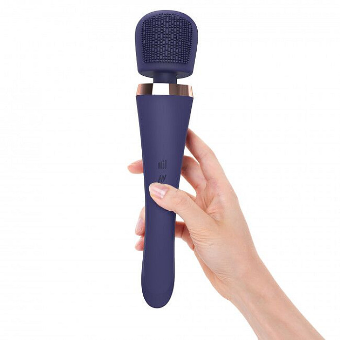 Вибромассажер с силиконовой щеточкой Love to Love Brush Crush – Midnight Indigo