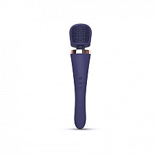 Вибромассажер с силиконовой щеточкой Love to Love Brush Crush – Midnight Indigo