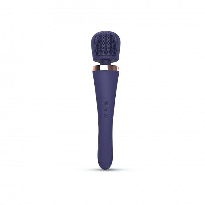 Вибромассажер с силиконовой щеточкой Love to Love Brush Crush – Midnight Indigo