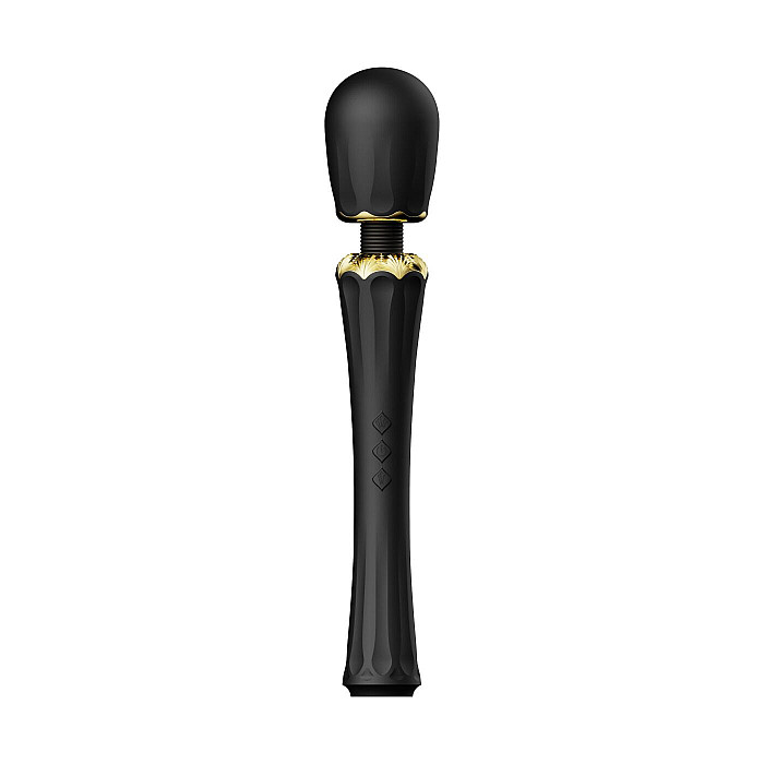 Вібромасажер з насадками Zalo — Kyro Wand Obsidian Black