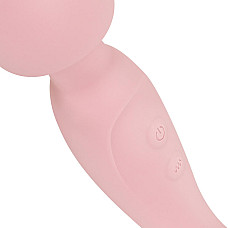 Двусторонний массажер-вибратор Good Vibes Only – SIMI Double-Sided Wand Vibrator Soft Silicone – Pink