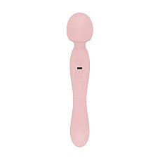 Двусторонний массажер-вибратор Good Vibes Only – SIMI Double-Sided Wand Vibrator Soft Silicone – Pink