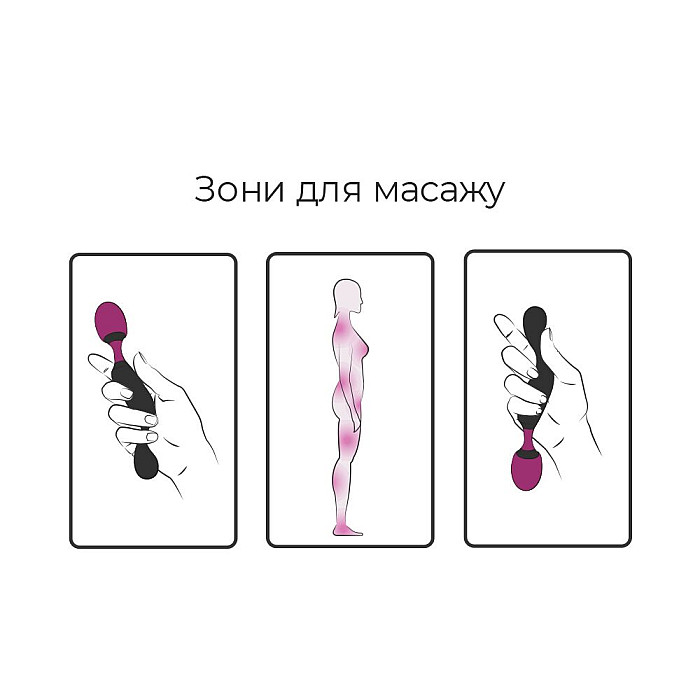 Вибромассажер Adrien Lastic Symphony, очень гибкая головка, мощный, удобная ручка