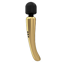 Мощный вибромассажер Dorcel Megawand Gold перезаряжаемый, 160 режимов