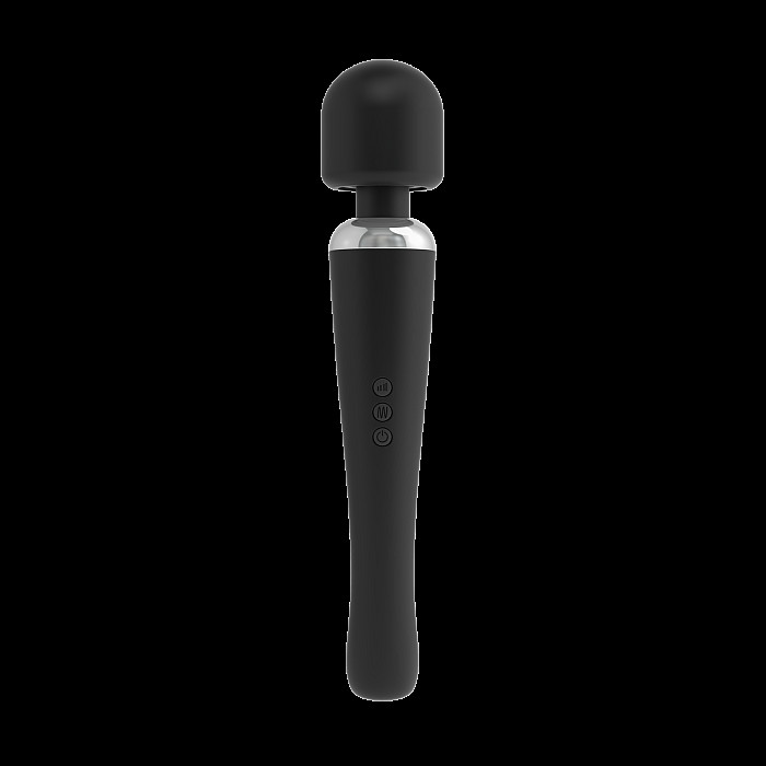 Мощный вибромассажер Dorcel Megawand Black перезаряжаемый, 160 режимов