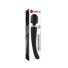Мощный вибромассажер Dorcel Megawand Black перезаряжаемый, 160 режимов