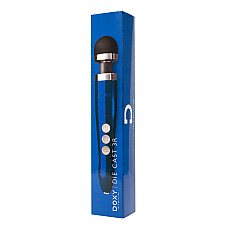 Вибромассажер DOXY Die Cast 3R - Blue Flame, очень мощный, перезаряжаемый, металлический корпус
