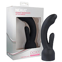 Насадка для вібромасажера Doxy Number 3 - Nexus Rabbit Massager у вигляді вібратора-кролика