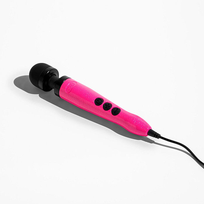 Вибромассажер DOXY Die Cast 3 Hot Pink, очень мощный, питание 220В, металлический корпус