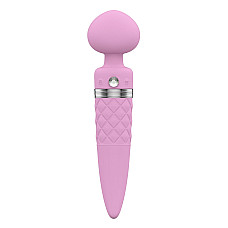 Вибромассажер 2в1 PILLOW TALK - Sultry Pink, классический массажер и вибратор с ротацией, подогрев
