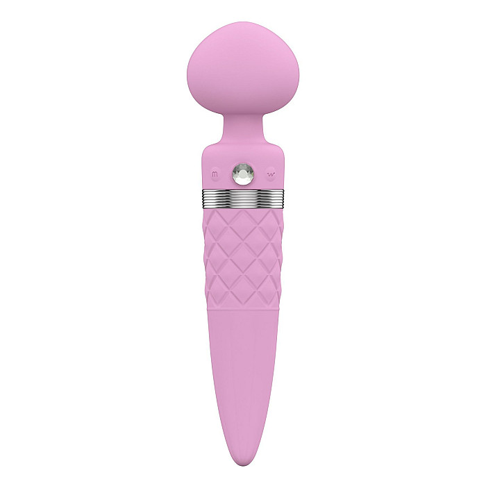 Вибромассажер 2в1 PILLOW TALK - Sultry Pink, классический массажер и вибратор с ротацией, подогрев