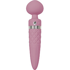 Вибромассажер 2в1 PILLOW TALK - Sultry Pink, классический массажер и вибратор с ротацией, подогрев