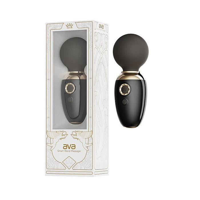 Смарт-вібромасажер Zalo AVA Obsidian Black, 8 режимів, підігрів, дуже потужний і компактний