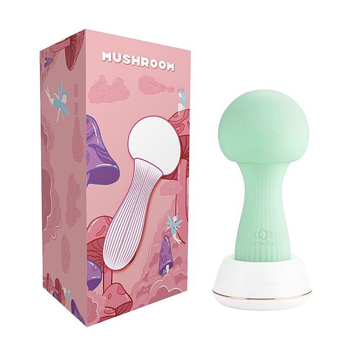 Вібромасажер Otouch MUSHROOM Teal, 7 режимів, функція нічника, технологія «старт-стоп»