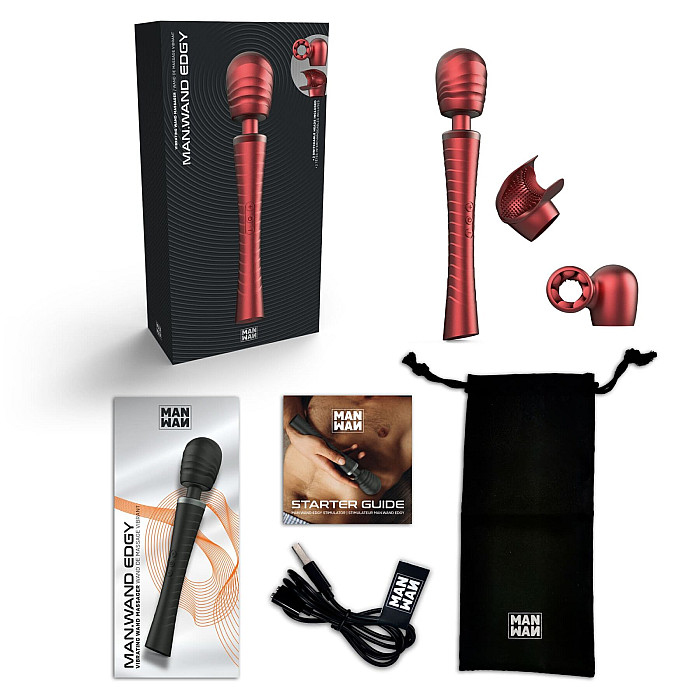 Вибромассажер Manwan MAN.WAND EDGY Velvet Red