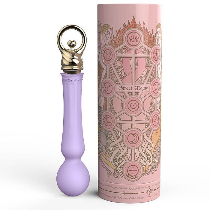 Вібромасажер із підігрівом Zalo Sweet Magic - Confidence Wand Fantasy Violet