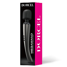 Мощный вибромассажер Dorcel Megawand Chrome Silver перезаряжаемый, 160 режимов