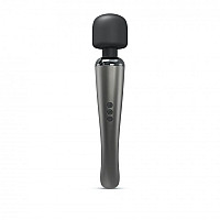 Мощный вибромассажер Dorcel Megawand Chrome Silver перезаряжаемый, 160 режимов