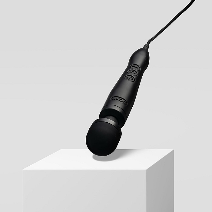 Вибромассажер DOXY3 USB-C Massager MATTE BLACK, кабель USB-C, регулируемая интенсивность, компактный