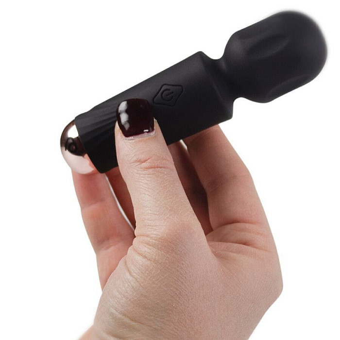 Вибромассажер Rocks Off Mini Wand Black Tulip, 16 режимов