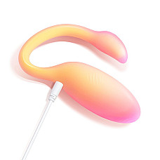 Смарт-виброяйцо Magic Motion Flamingo Max Orange 2 в 1: виброяйцо и тренажер Кегеля, 10 режимов