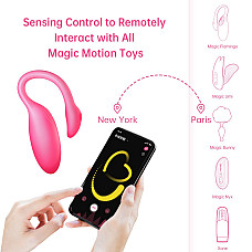 Смарт-виброяйцо Magic Motion Flamingo Max Pink 2 в 1: виброяйцо и тренажер Кегеля, 10 режимов