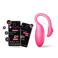Смарт-виброяйцо Magic Motion Flamingo Max Pink 2 в 1: виброяйцо и тренажер Кегеля, 10 режимов