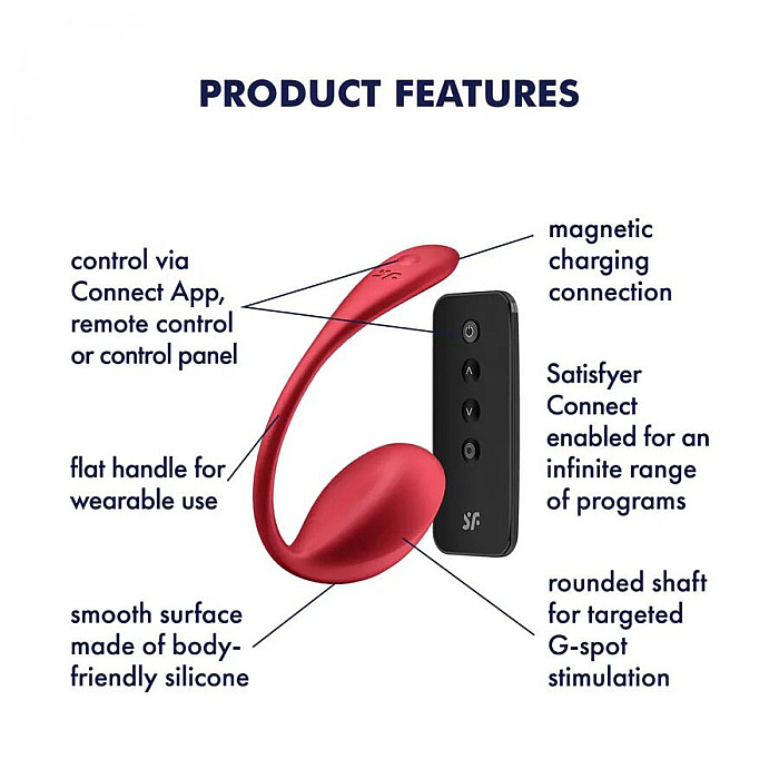 Віброяйце Satisfyer Shiny Petal Connect App