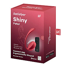 Смарт-виброяйцо Satisfyer Shiny Petal Connect App, управление со смартфона, пульт ДУ