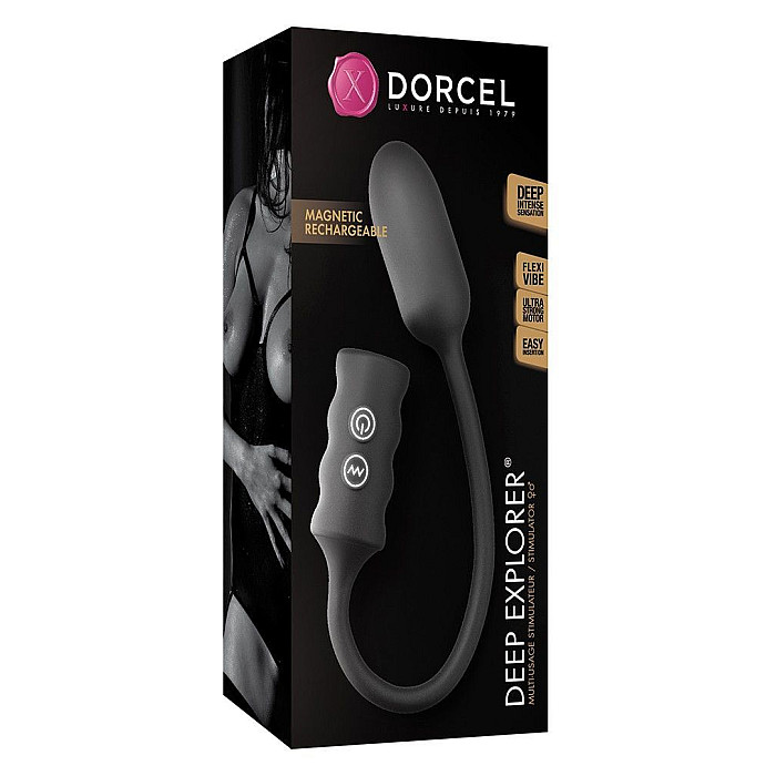 Виброяйцо Dorcel Deep Explorer, подходит для вагинальной и анальной стимуляции, мощное