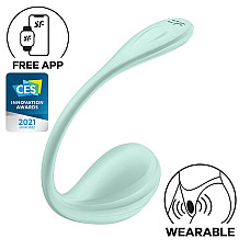 Смарт-виброяйцо Satisfyer Smooth Petal Connect App Mint