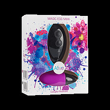 Мощное виброяйцо Alive Magic Egg MAX Violet с пультом ДУ