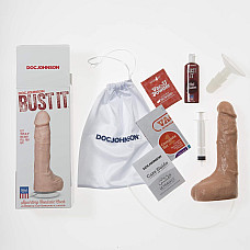 Кончающий фаллоимитатор Doc Johnson The Realistic Cock ULTRASKYN - Squirting 9,5 Inch Vanilla