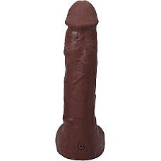 Кончающий фаллоимитатор Doc Johnson The Realistic Cock ULTRASKYN - Squirting 9,5 Inch Chocolate