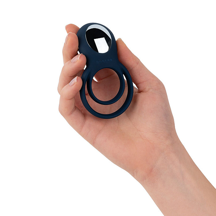 Эрекционное кольцо Boners Vibrating Double Cock Ring