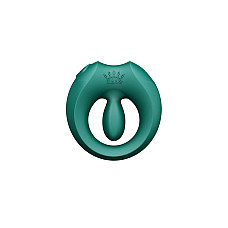 Эрекционное смарт-виброкольцо Zalo Apis Turquoise Green, до 4 часов работы, зарядный кейс