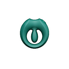 Эрекционное смарт-виброкольцо Zalo Apis Turquoise Green, до 4 часов работы, зарядный кейс