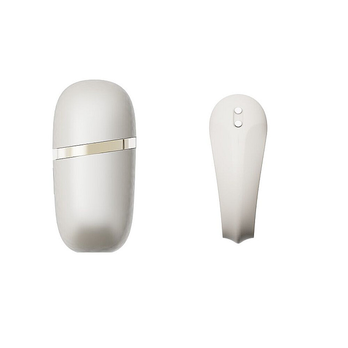 Эрекционное смарт-виброкольцо Zalo Apis Ivory White, до 4 часов работы, зарядный кейс