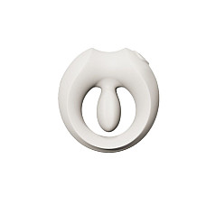 Эрекционное смарт-виброкольцо Zalo Apis Ivory White, до 4 часов работы, зарядный кейс