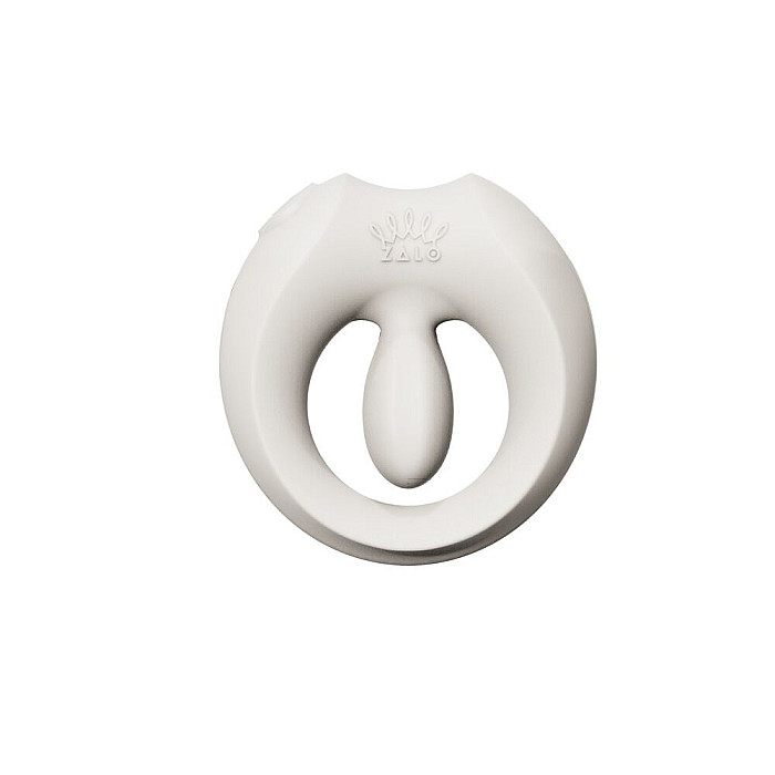 Эрекционное смарт-виброкольцо Zalo Apis Ivory White, до 4 часов работы, зарядный кейс