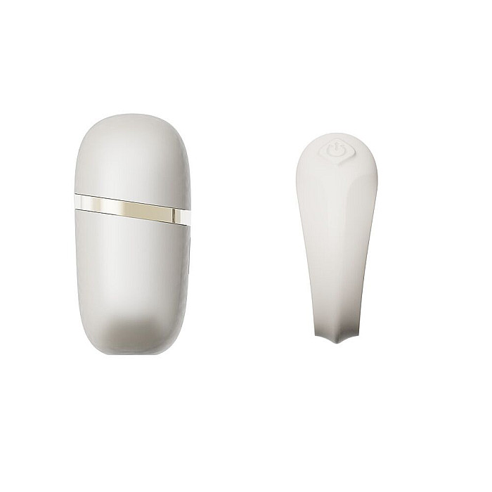 Эрекционное смарт-виброкольцо Zalo Apis Ivory White, до 4 часов работы, зарядный кейс
