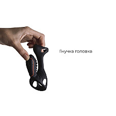 Вибронасадка на член Adrien Lastic Gladiator с пультом LRS, стимуляция клитора и точки G, 2 мотора