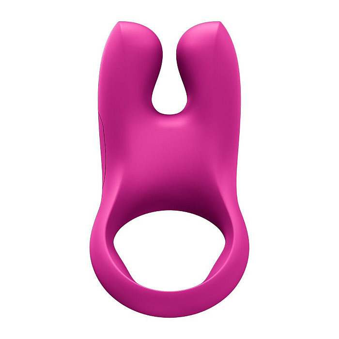 Эрекционное виброкольцо с двойной стимуляцией клитора Fun Factory NŌS CLASSIC Magenta, 2 мотора
