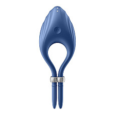 Эрекционное виброкольцо лассо Satisfyer Duelist Blue, 10 режимов, мощный мотор