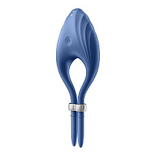 Эрекционное виброкольцо лассо Satisfyer Duelist Blue, 10 режимов, мощный мотор
