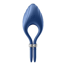 Эрекционное виброкольцо лассо Satisfyer Duelist Blue, 10 режимов, мощный мотор