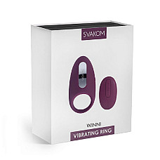 Ерекційне кільце з вібрацією та пультом ДК Svakom Winni Violet