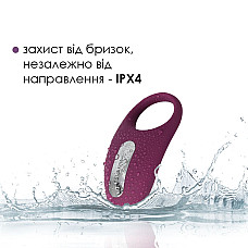 Ерекційне кільце з вібрацією та пультом ДК Svakom Winni Violet